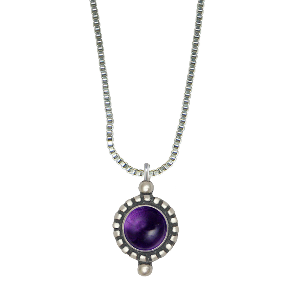 Sterling Silver Little Amethyst Pendant Necklace